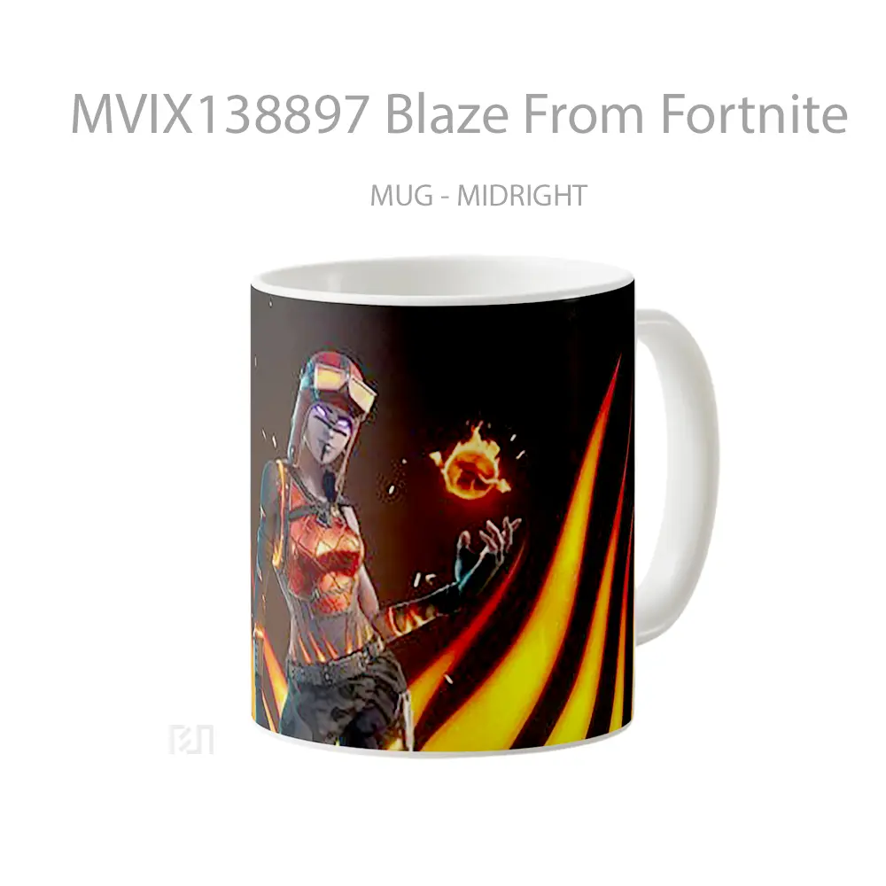 Mug Blaze From Fortnite Cangkir Gamer - All-side / Desain