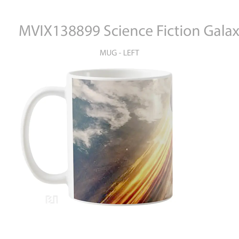 Mug Science Fiction Galaxy Gelas Astronomi - All-side / Desain