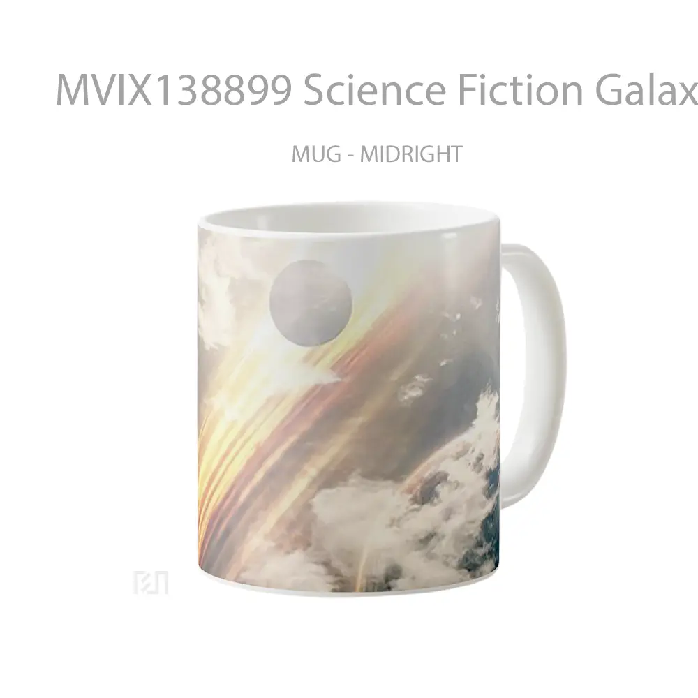 Mug Science Fiction Galaxy Gelas Astronomi - All-side / Desain