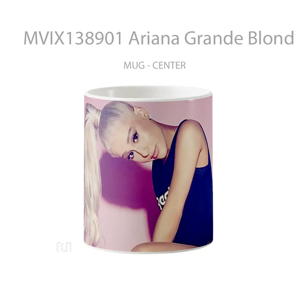 Mug Ariana Grande Blond Gelas Selebriti
