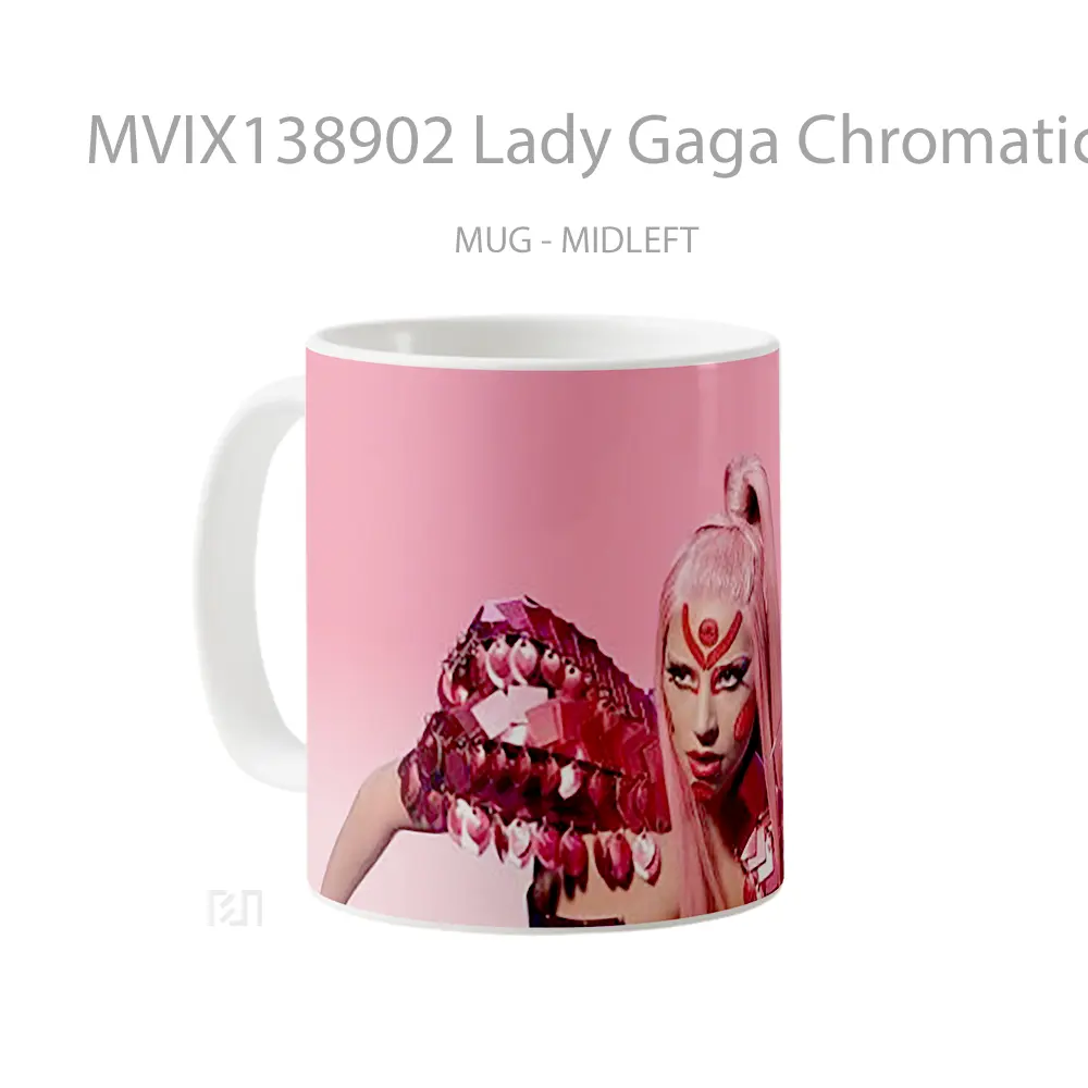 Mug Lady Gaga Chromatica Gelas Selebriti - All-side / Desain
