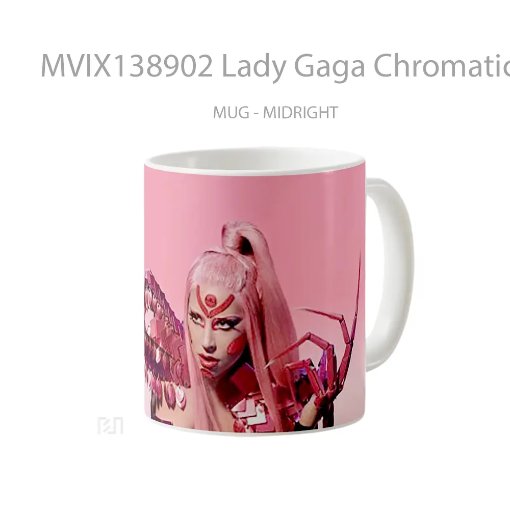 Mug Lady Gaga Chromatica Gelas Selebriti - All-side / Desain