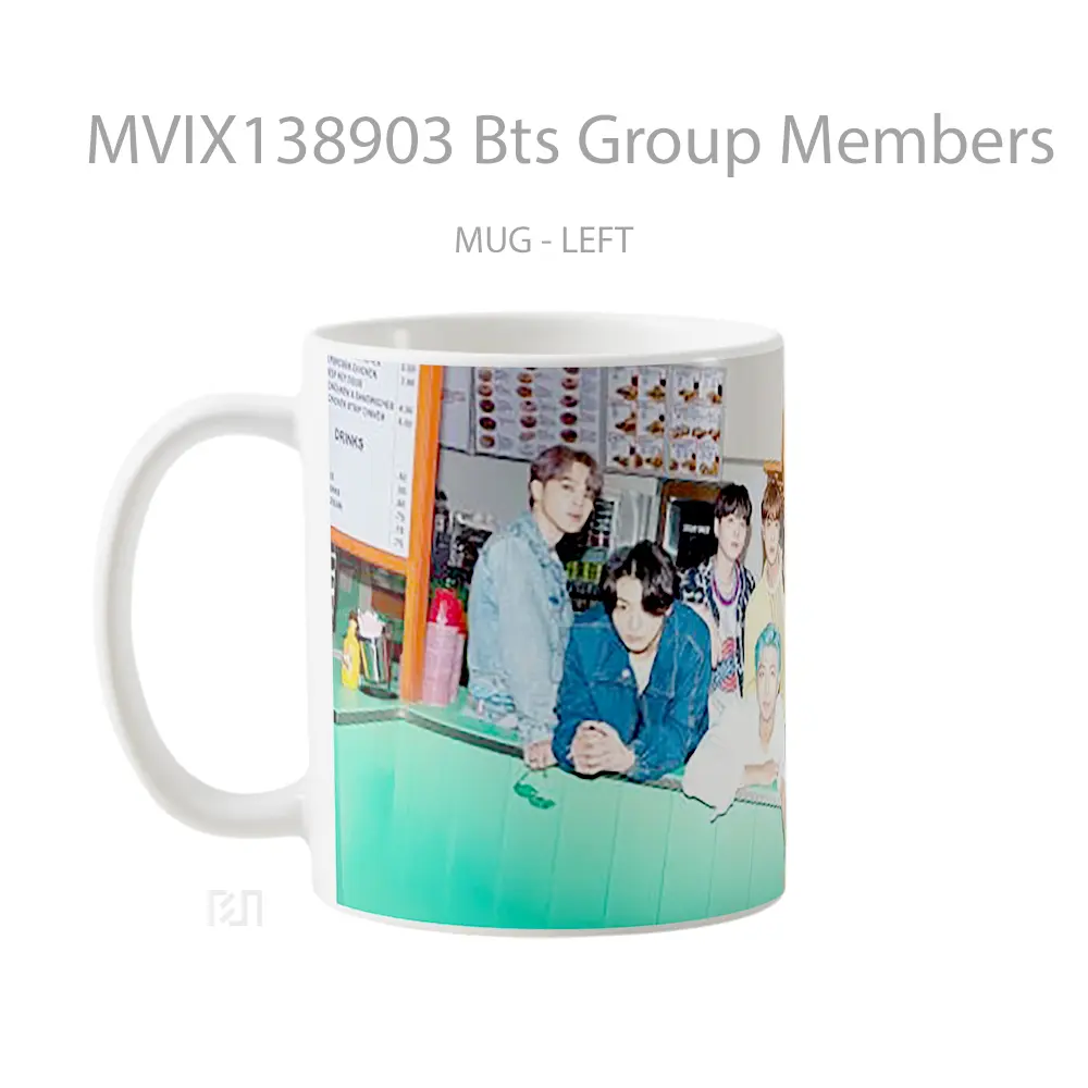 Mug Bts Group Members Gelas Keramik Unik - All-side / Desain
