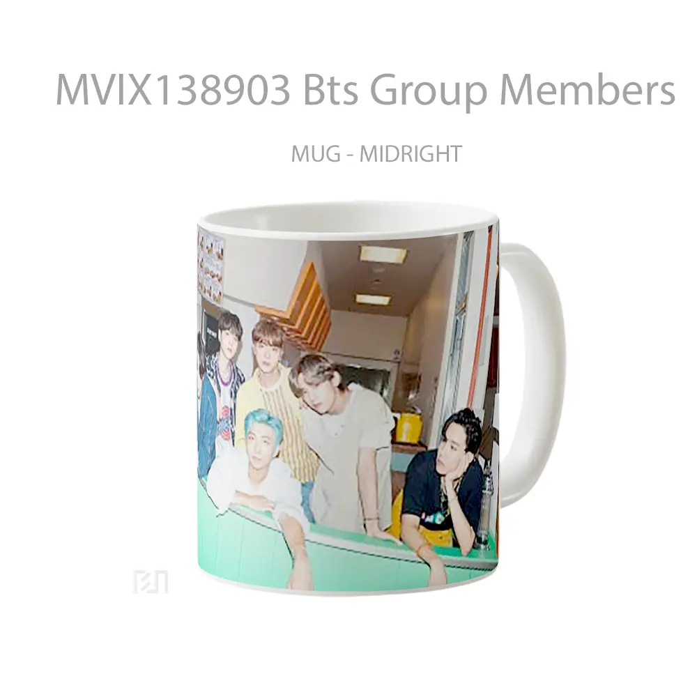 Mug Bts Group Members Gelas Keramik Unik - All-side / Desain