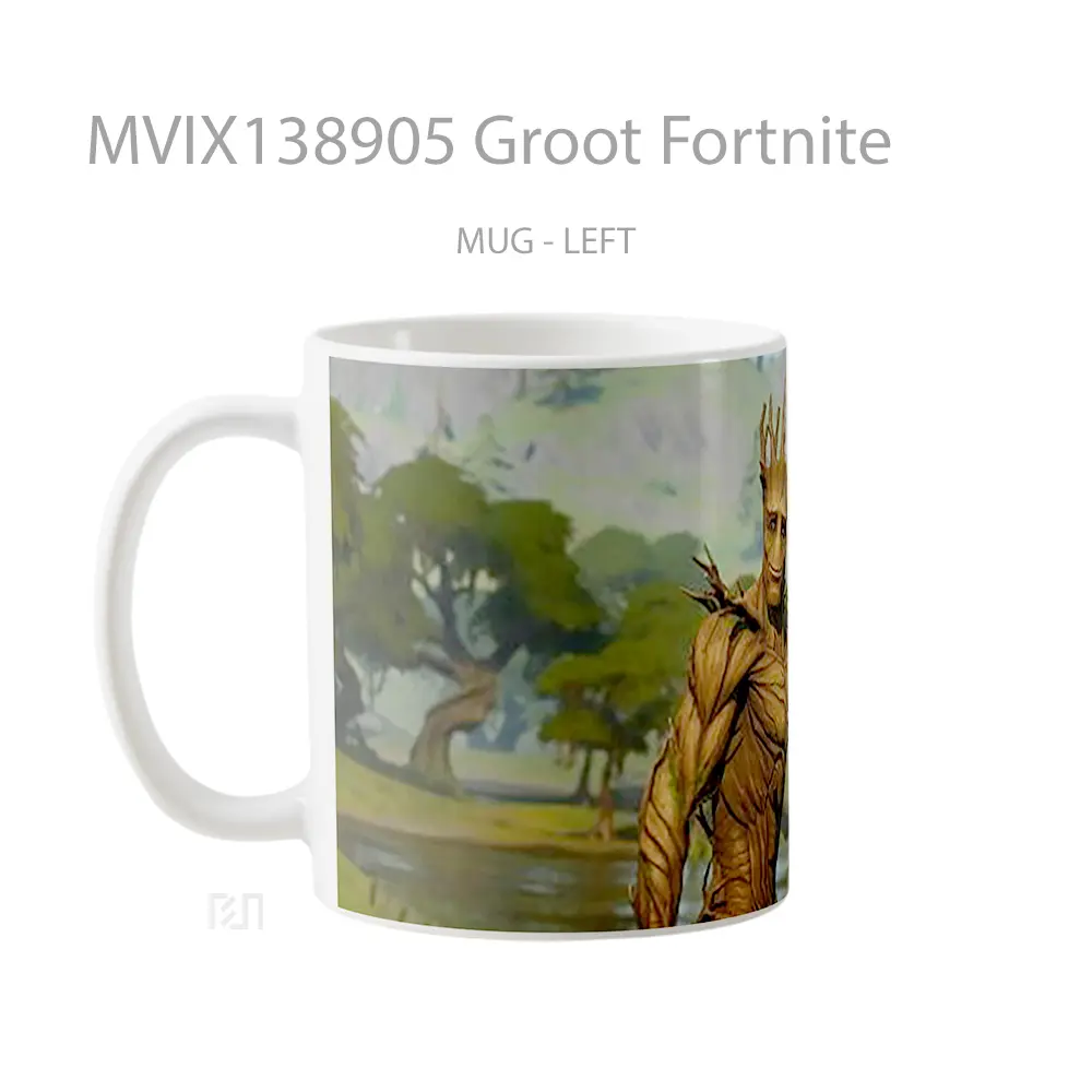 Mug Groot Fortnite Cangkir Gamer - All-side / Desain