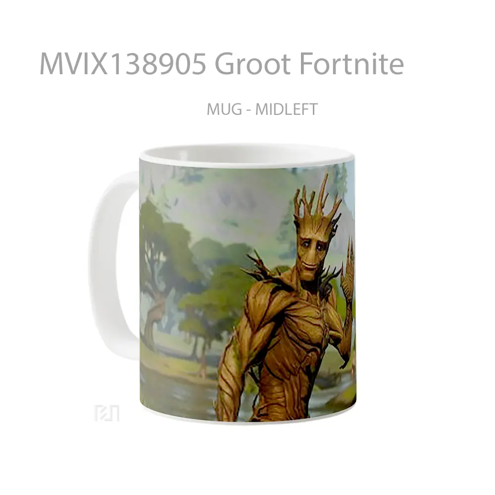Mug Groot Fortnite Cangkir Gamer - All-side / Desain