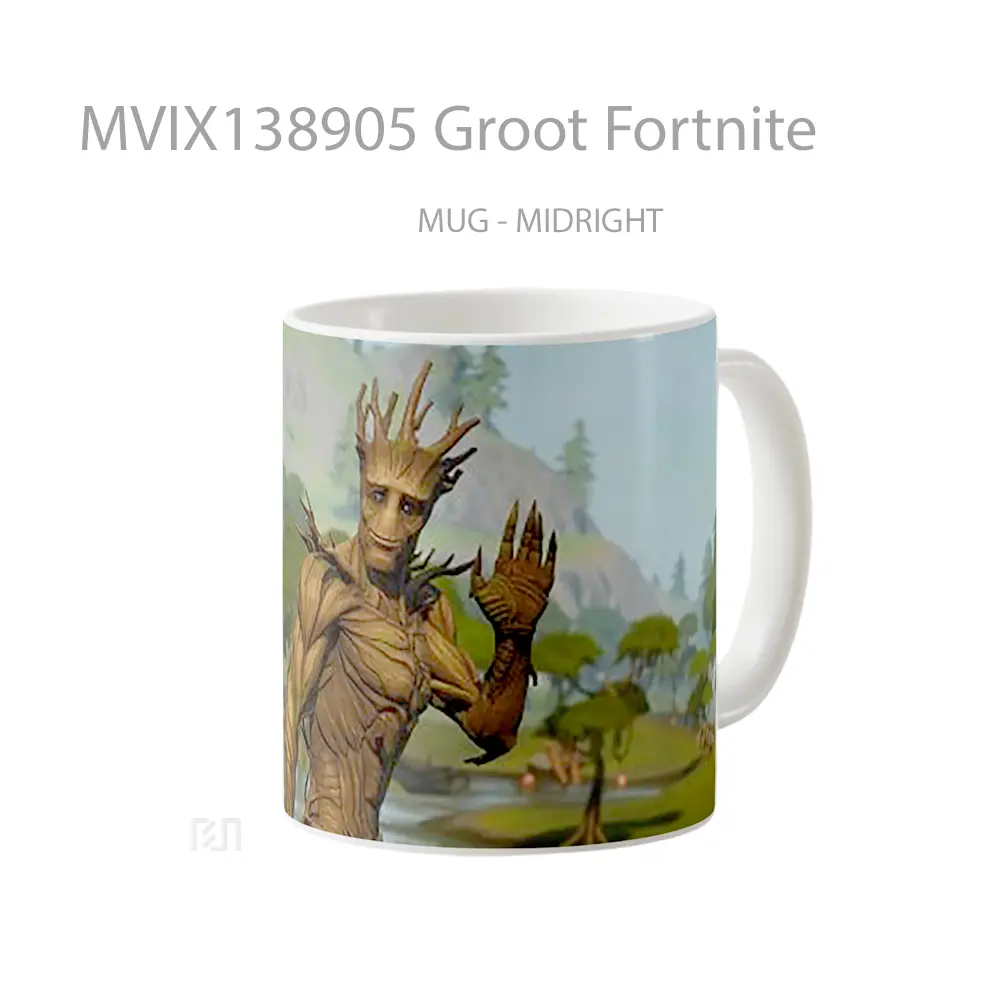 Mug Groot Fortnite Cangkir Gamer - All-side / Desain