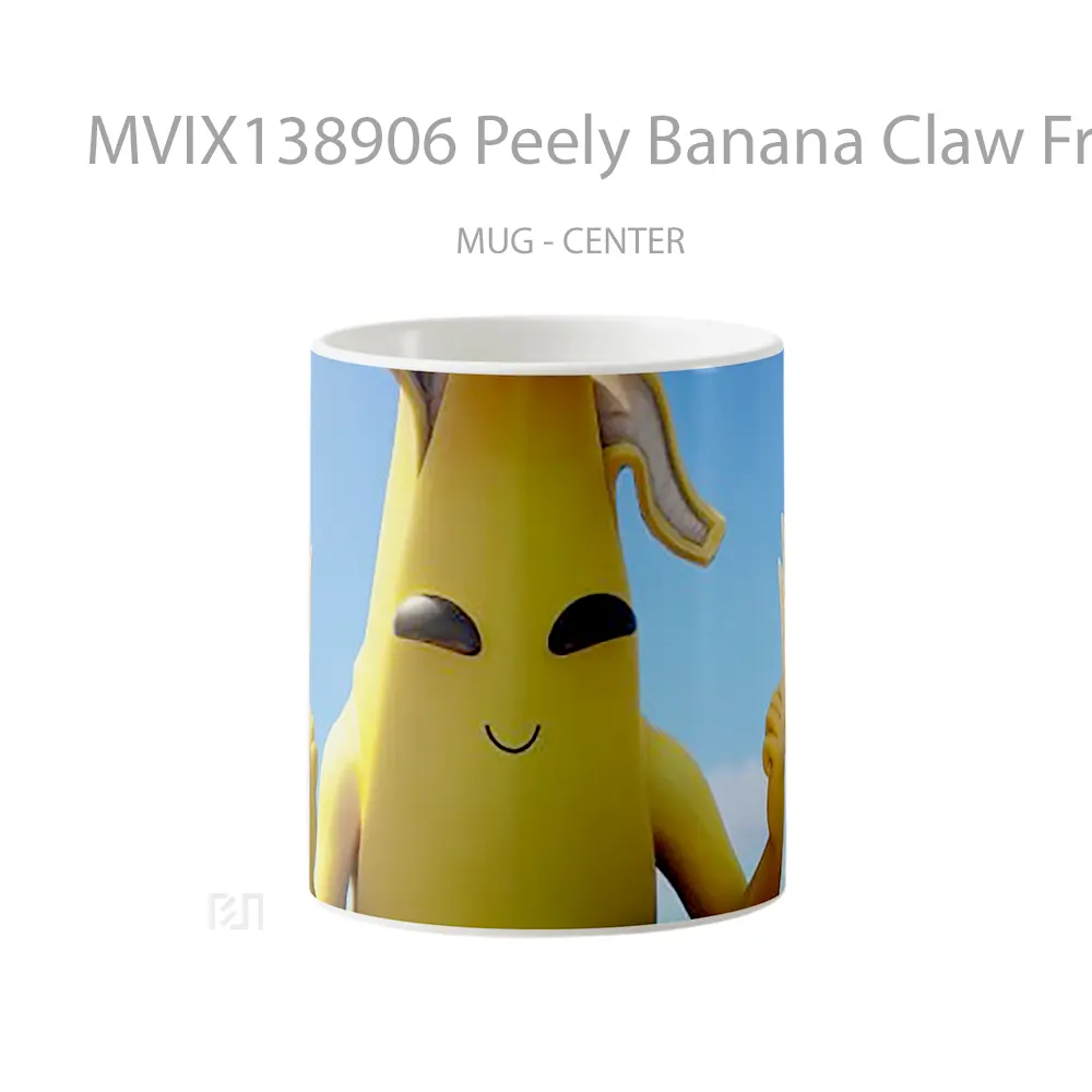 Mug Peely Banana Claw From Fortnite Cangkir Gamer