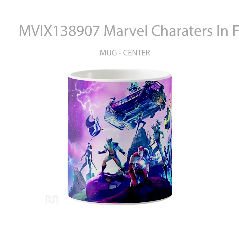 Mug Marvel Charaters In Fortnite Gelas Superhero