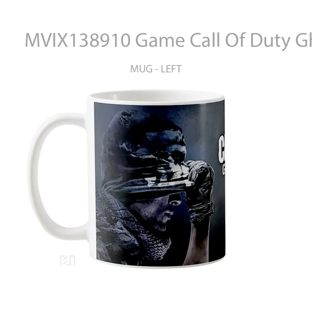 Mug Game Call Of Duty Ghosts Cangkir Gamer - All-side / Desain