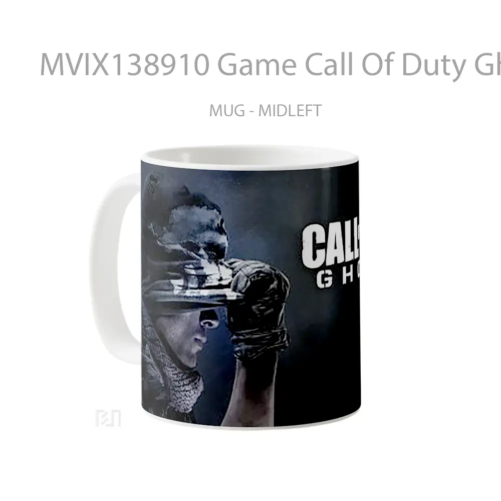 Mug Game Call Of Duty Ghosts Cangkir Gamer - All-side / Desain