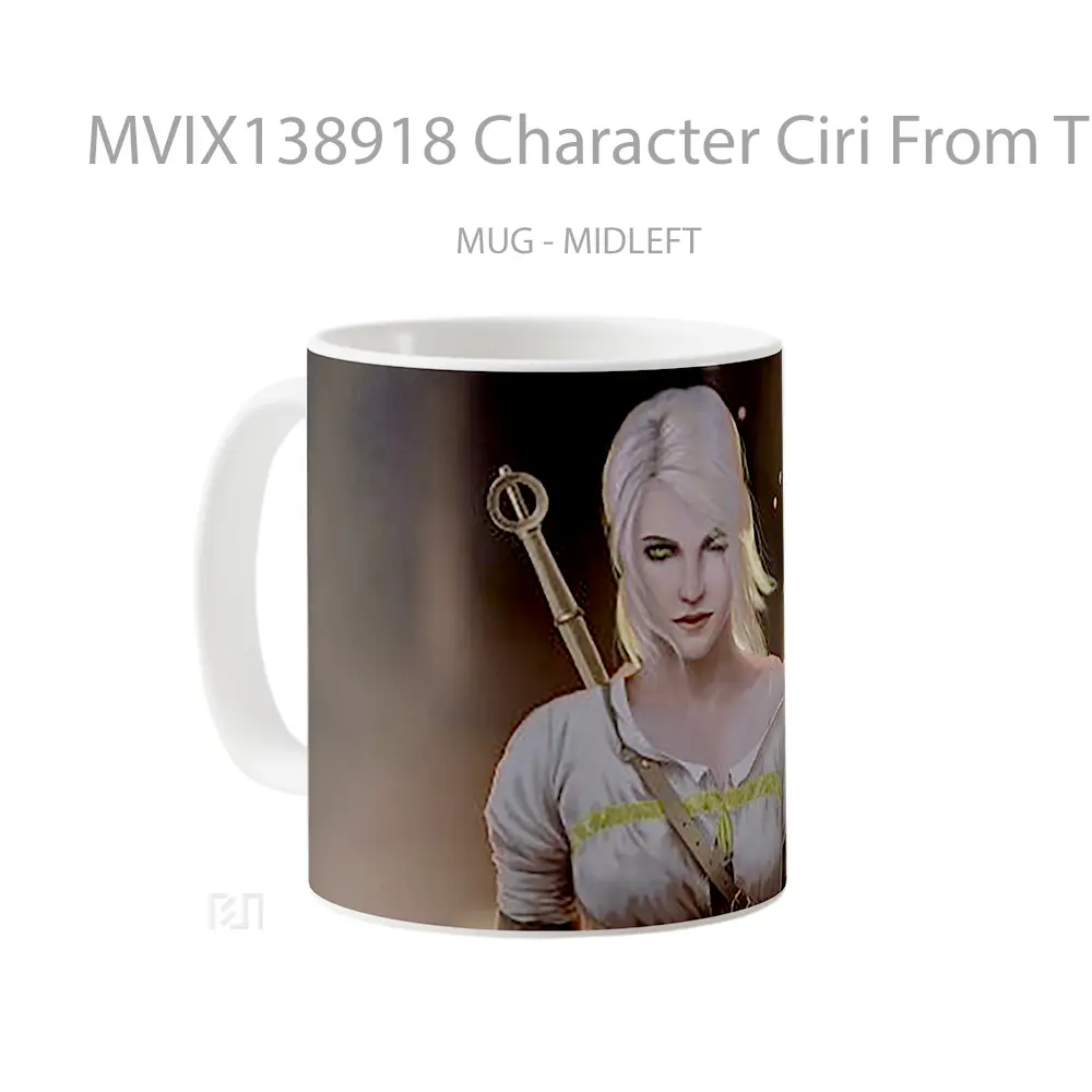 Mug Character Ciri From The Witcher Gelas Keramik Unik - All-side / Desain