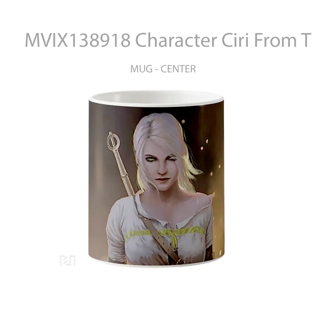 Mug Character Ciri From The Witcher Gelas Keramik Unik