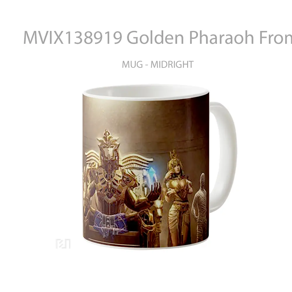 Mug Golden Pharaoh From Pubg Cangkir Gamer - All-side / Desain