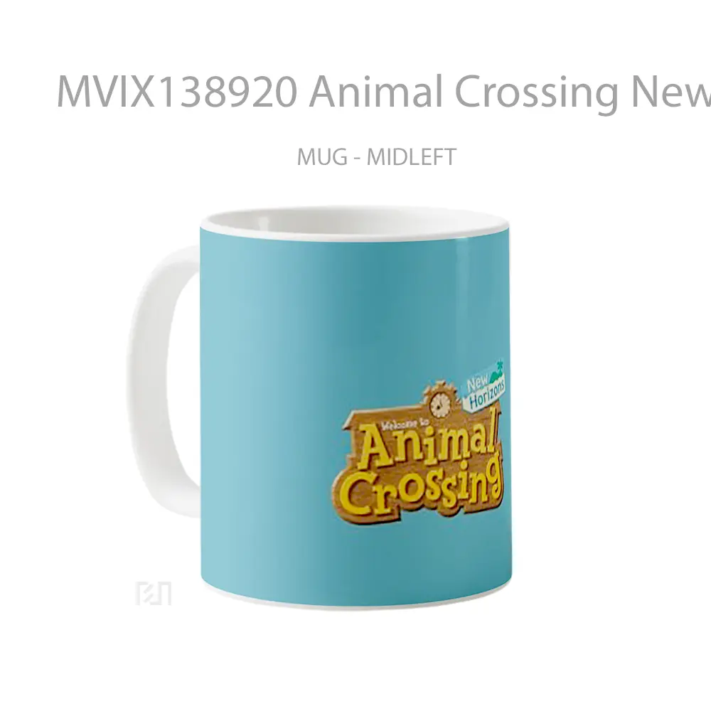 Mug Animal Crossing New Horizons V1 Gelas Hewan Lucu - All-side / Desain