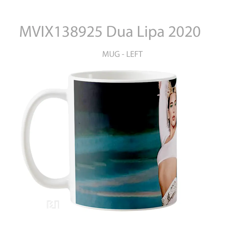 Mug Dua Lipa 2020 Gelas Selebriti - All-side / Desain