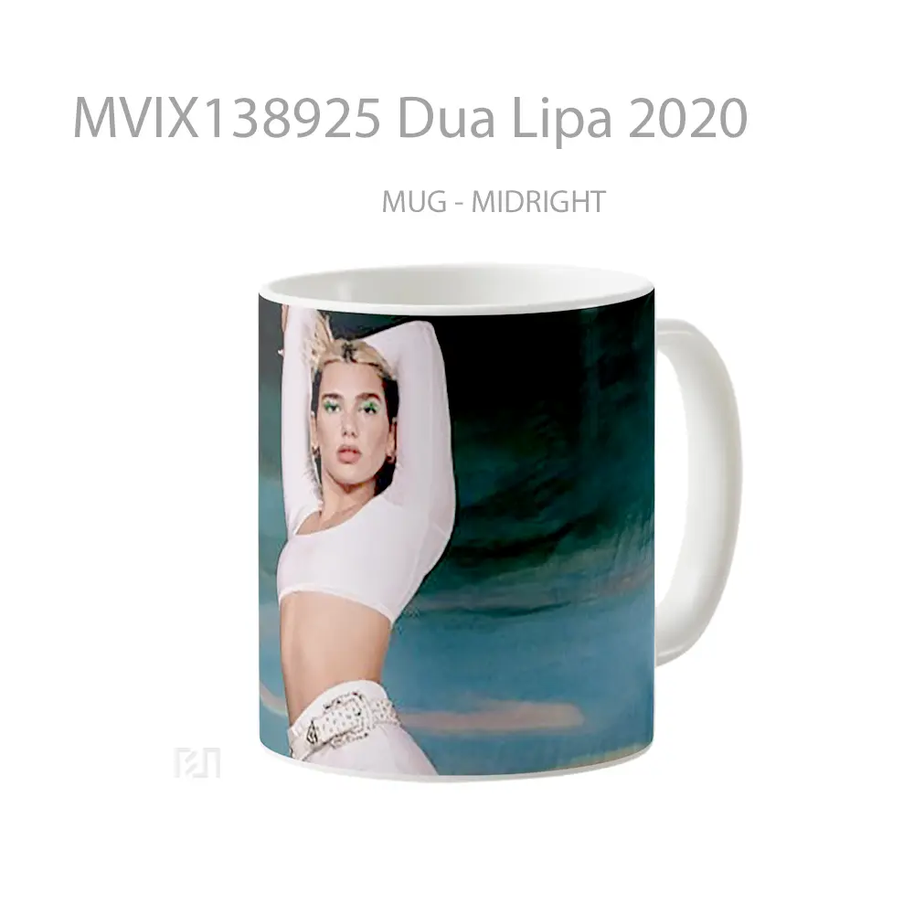 Mug Dua Lipa 2020 Gelas Selebriti - All-side / Desain