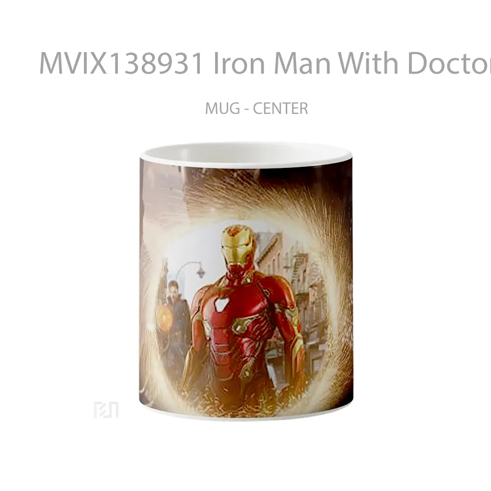 Mug Iron Man With Doctor Strange Gelas Superhero