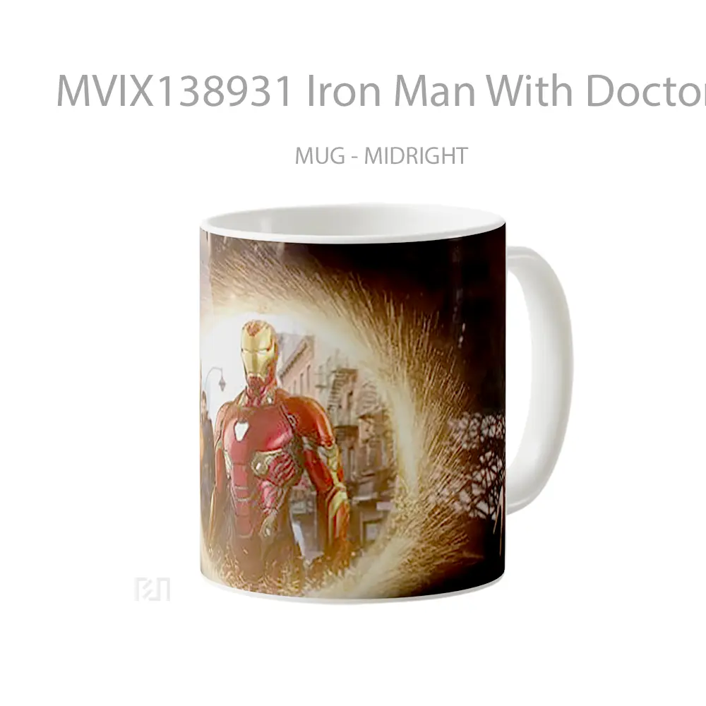 Mug Iron Man With Doctor Strange Gelas Superhero - All-side / Desain