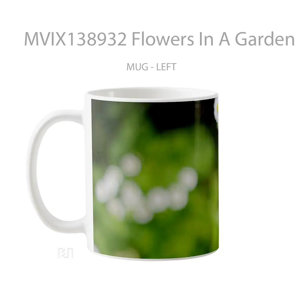 Mug Flowers In A Garden Gelas Pemandangan Alam - All-side / Desain