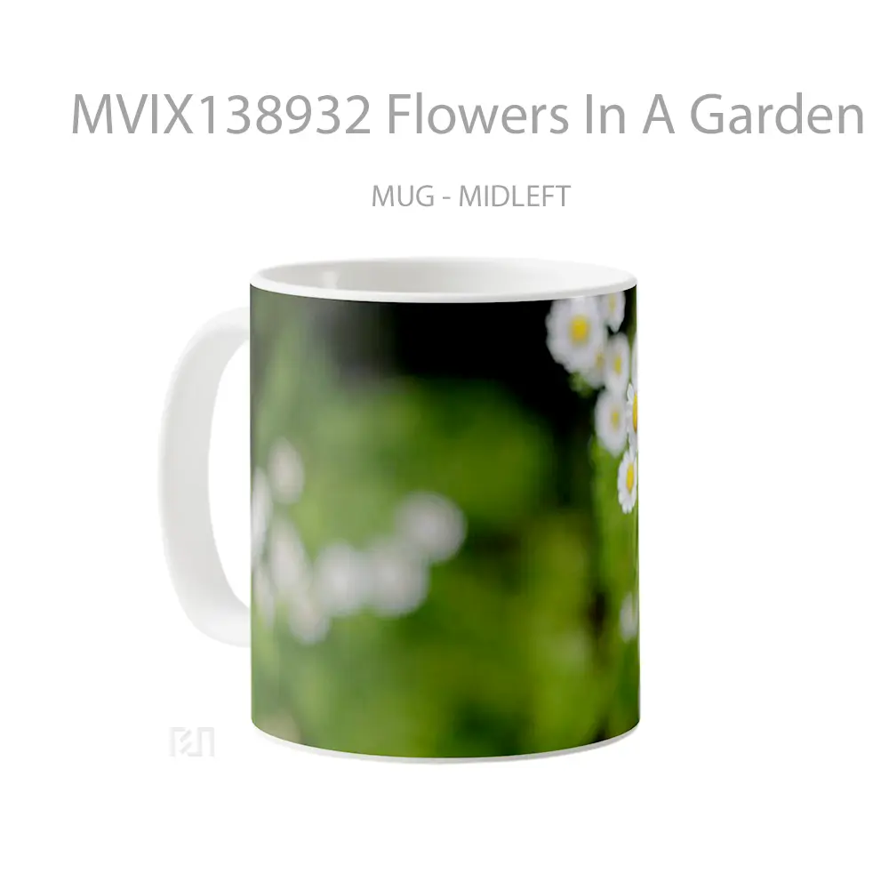 Mug Flowers In A Garden Gelas Pemandangan Alam - All-side / Desain