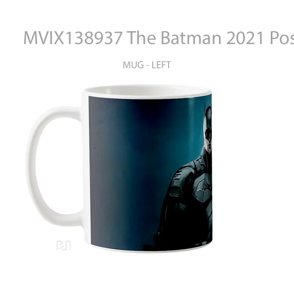 Mug The Batman 2021 Poster Gelas Superhero - All-side / Desain
