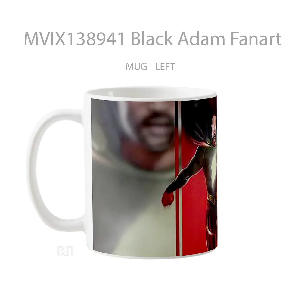 Mug Black Adam Fanart Gelas Keramik Unik - All-side / Desain