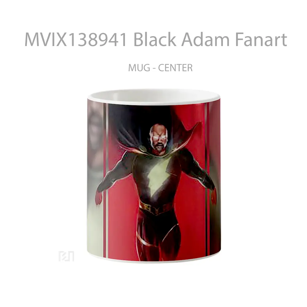 Mug Black Adam Fanart Gelas Keramik Unik