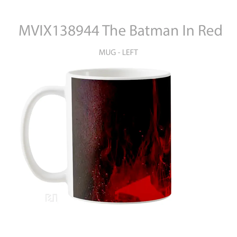 Mug The Batman In Red Gelas Superhero - All-side / Desain
