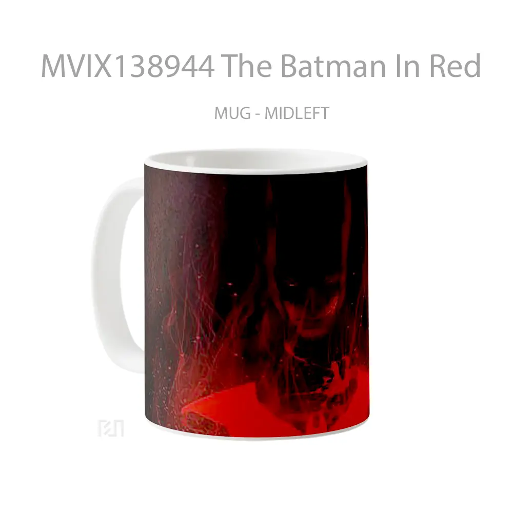 Mug The Batman In Red Gelas Superhero - All-side / Desain