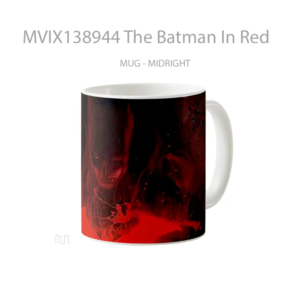 Mug The Batman In Red Gelas Superhero - All-side / Desain