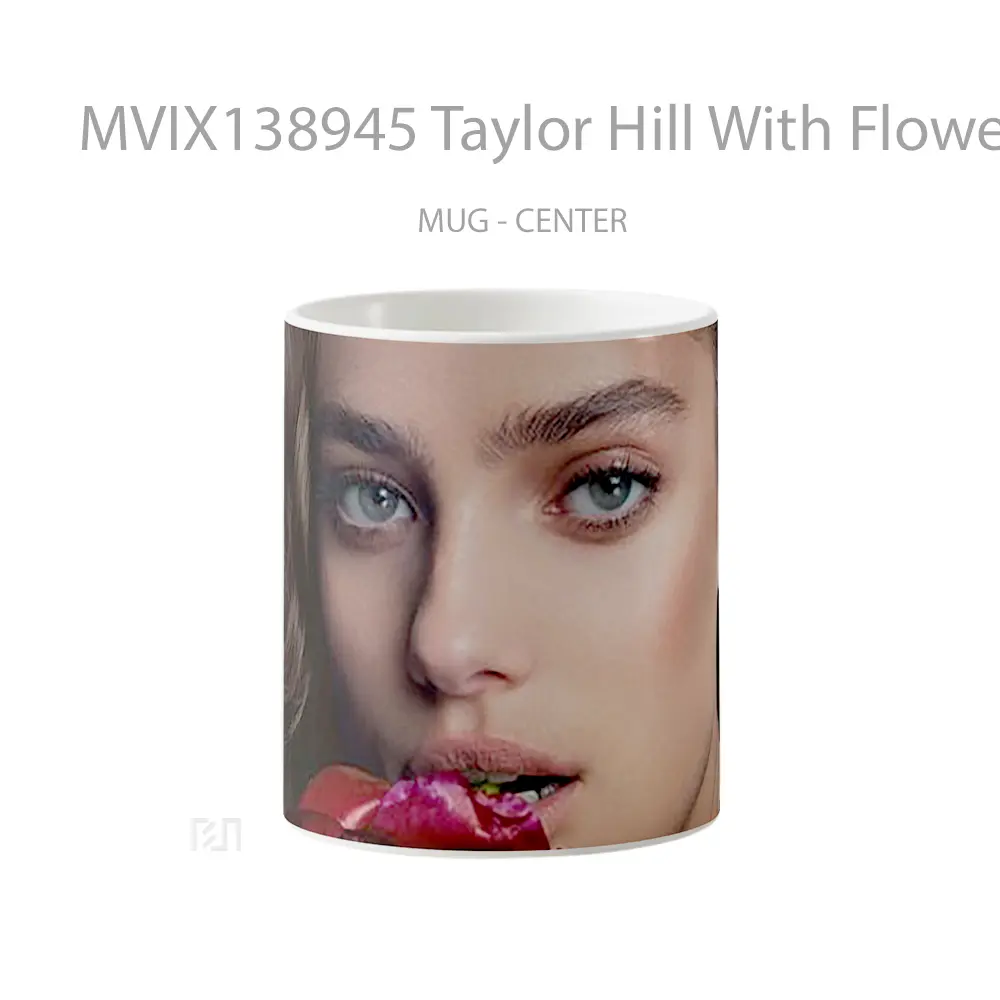 Mug Taylor Hill With Flower Gelas Selebriti
