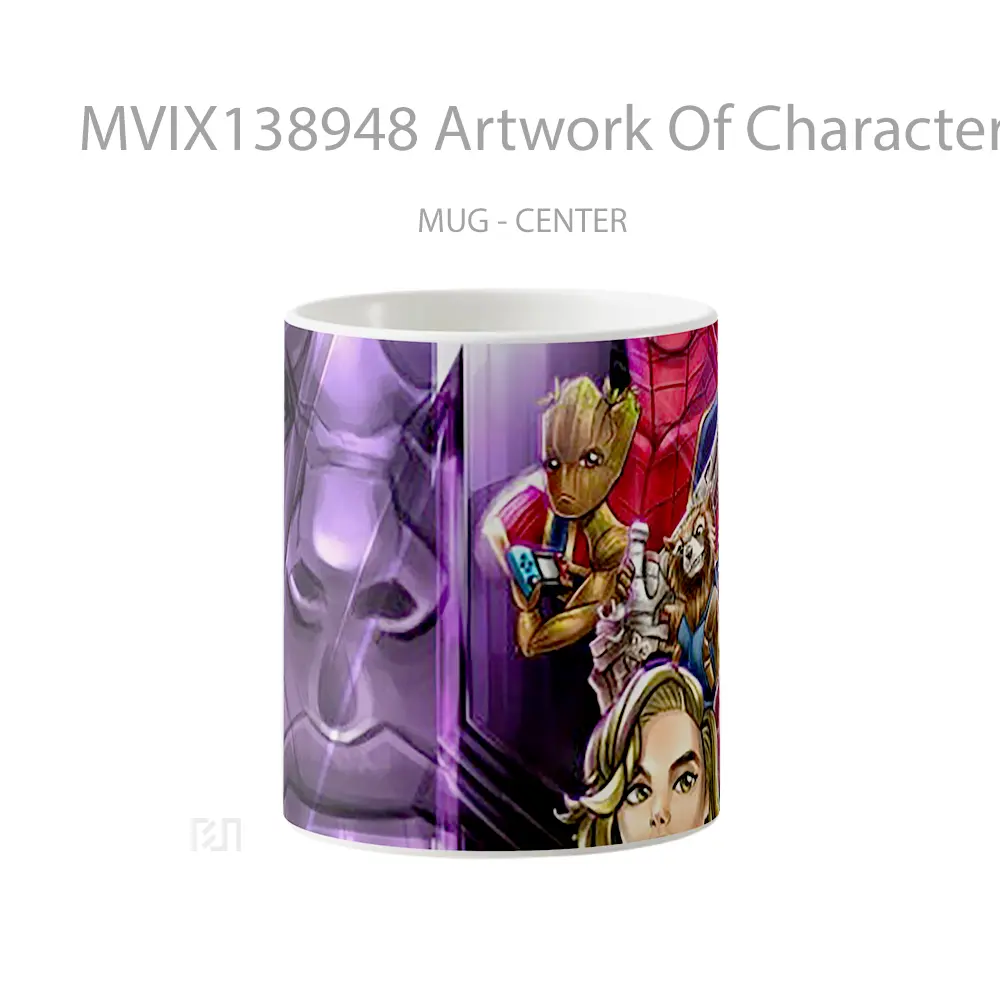 Mug Artwork Of Characters Of Guardians Of The Galaxy In Avengers Gelas Superhero