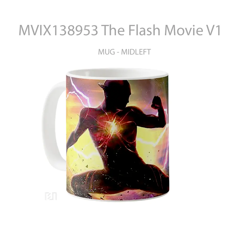 Mug The Flash Movie V1 Gelas Superhero - All-side / Desain