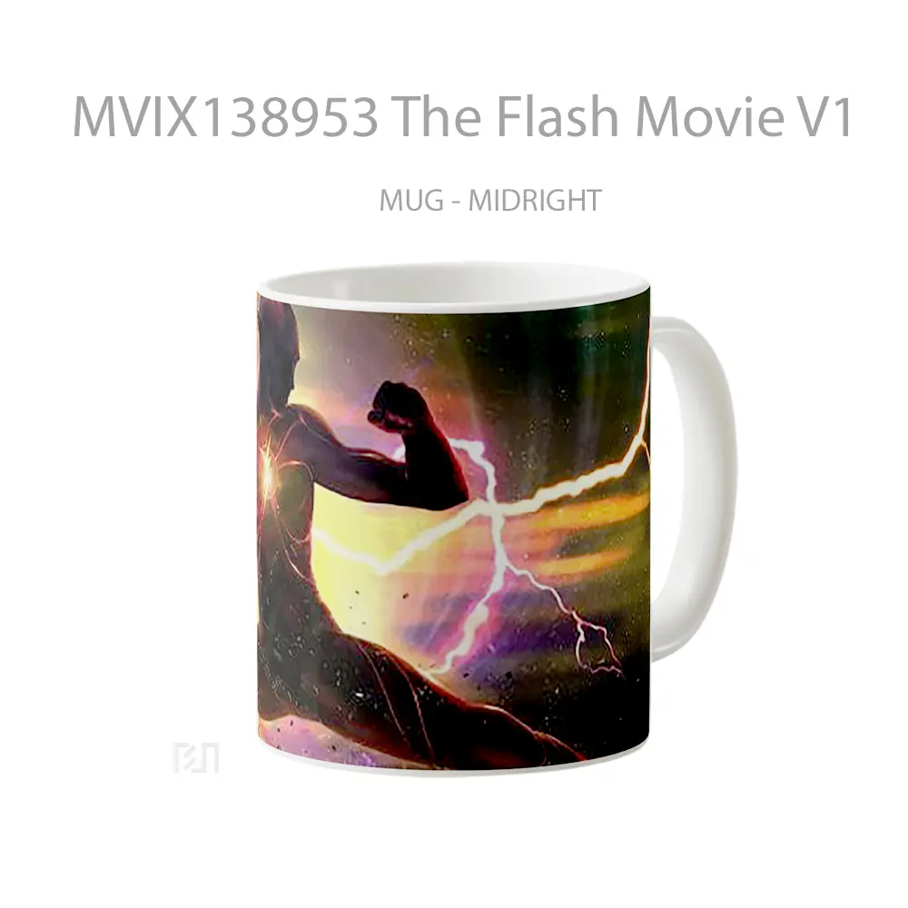 Mug The Flash Movie V1 Gelas Superhero - All-side / Desain