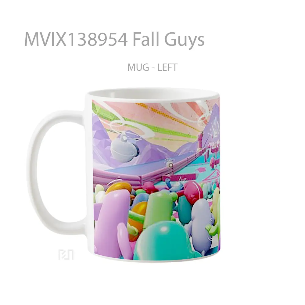 Mug Fall Guys Gelas Keramik Unik - All-side / Desain