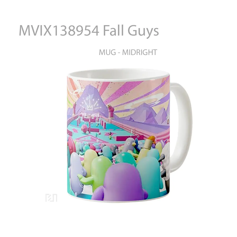 Mug Fall Guys Gelas Keramik Unik - All-side / Desain