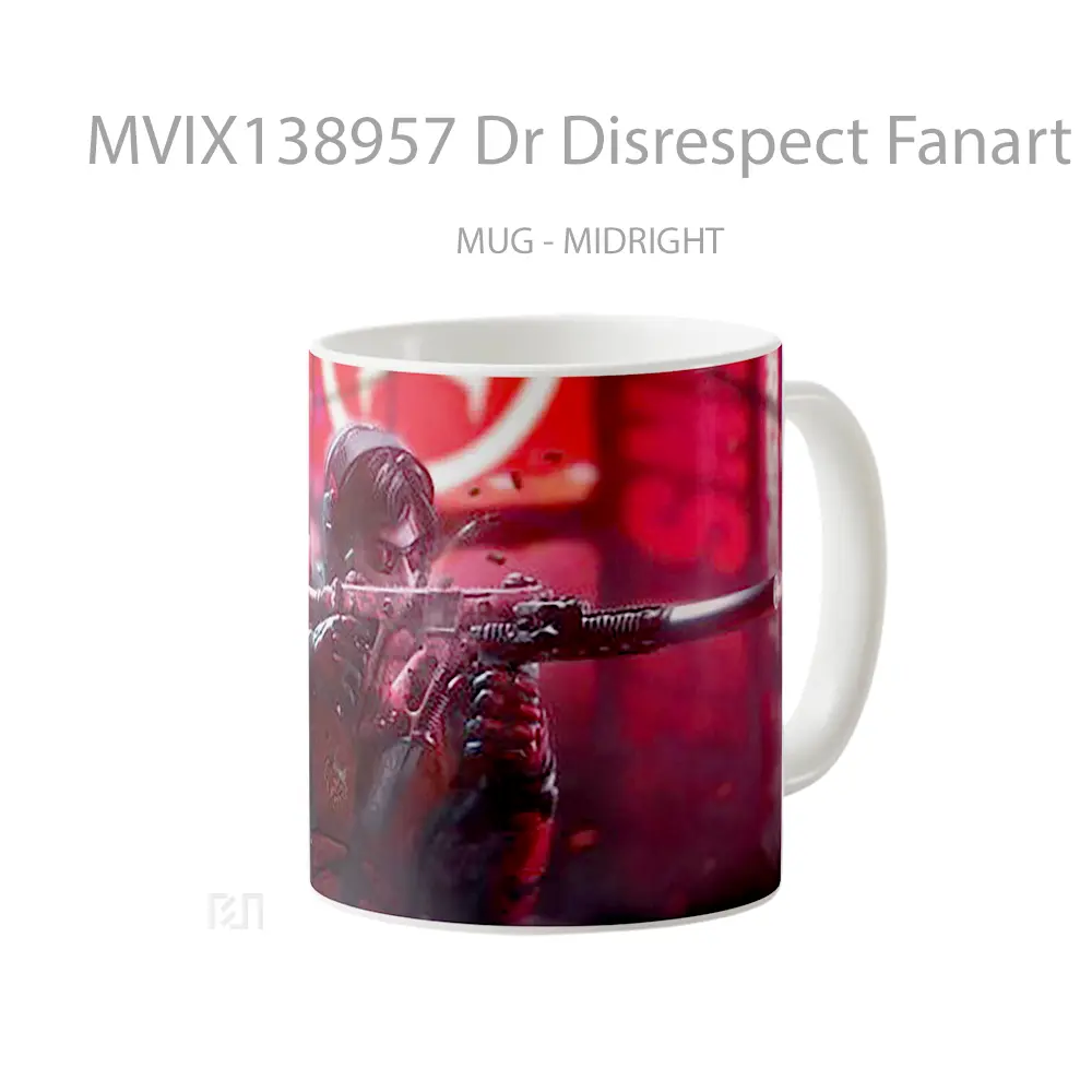 Mug Dr Disrespect Fanart Gelas Keramik Unik - All-side / Desain