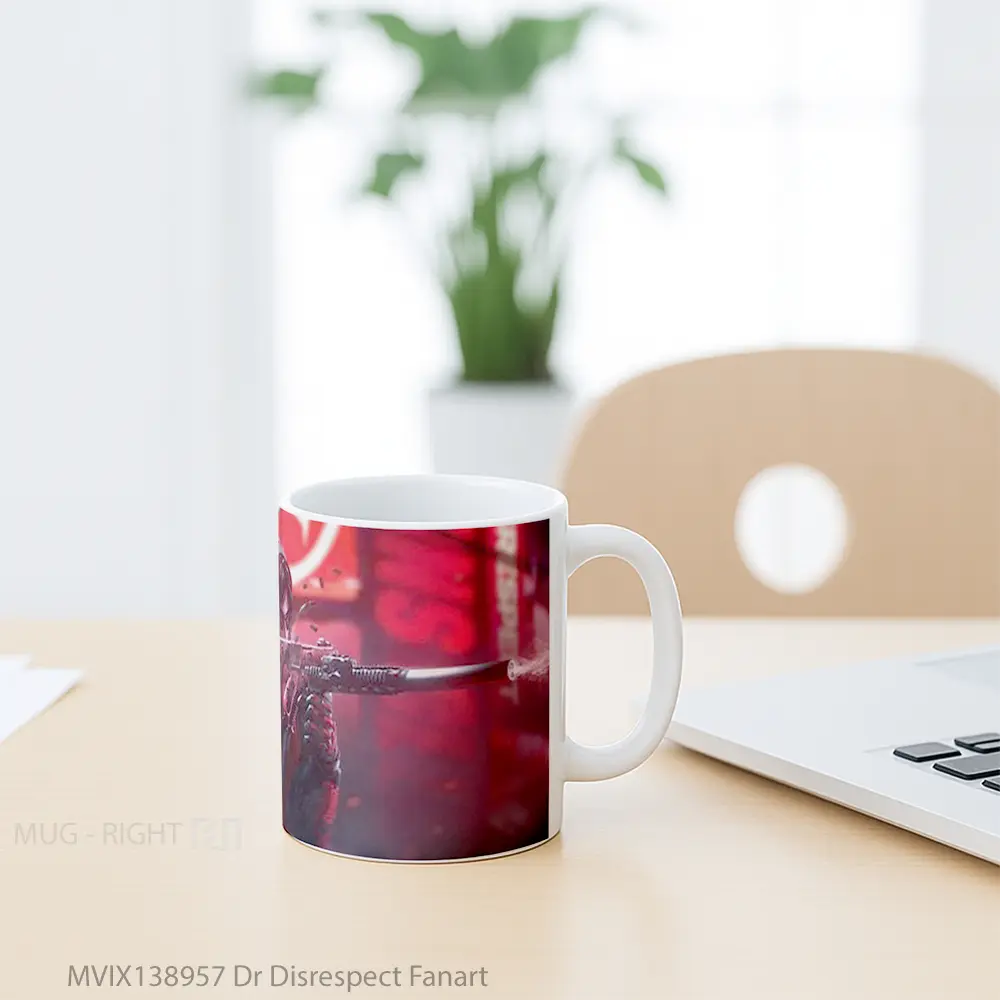 Mug Dr Disrespect Fanart Gelas Keramik Unik - All-side / Desain