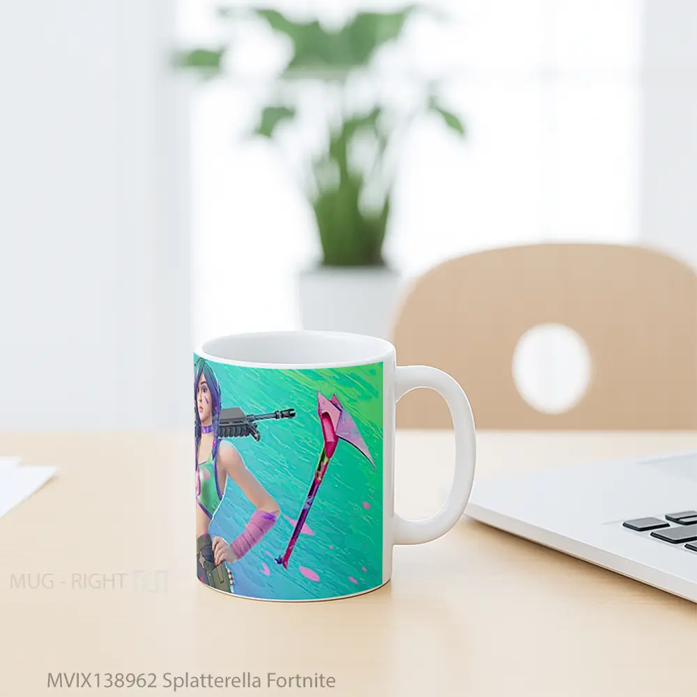 Mug Splatterella Fortnite Cangkir Gamer - All-side / Desain