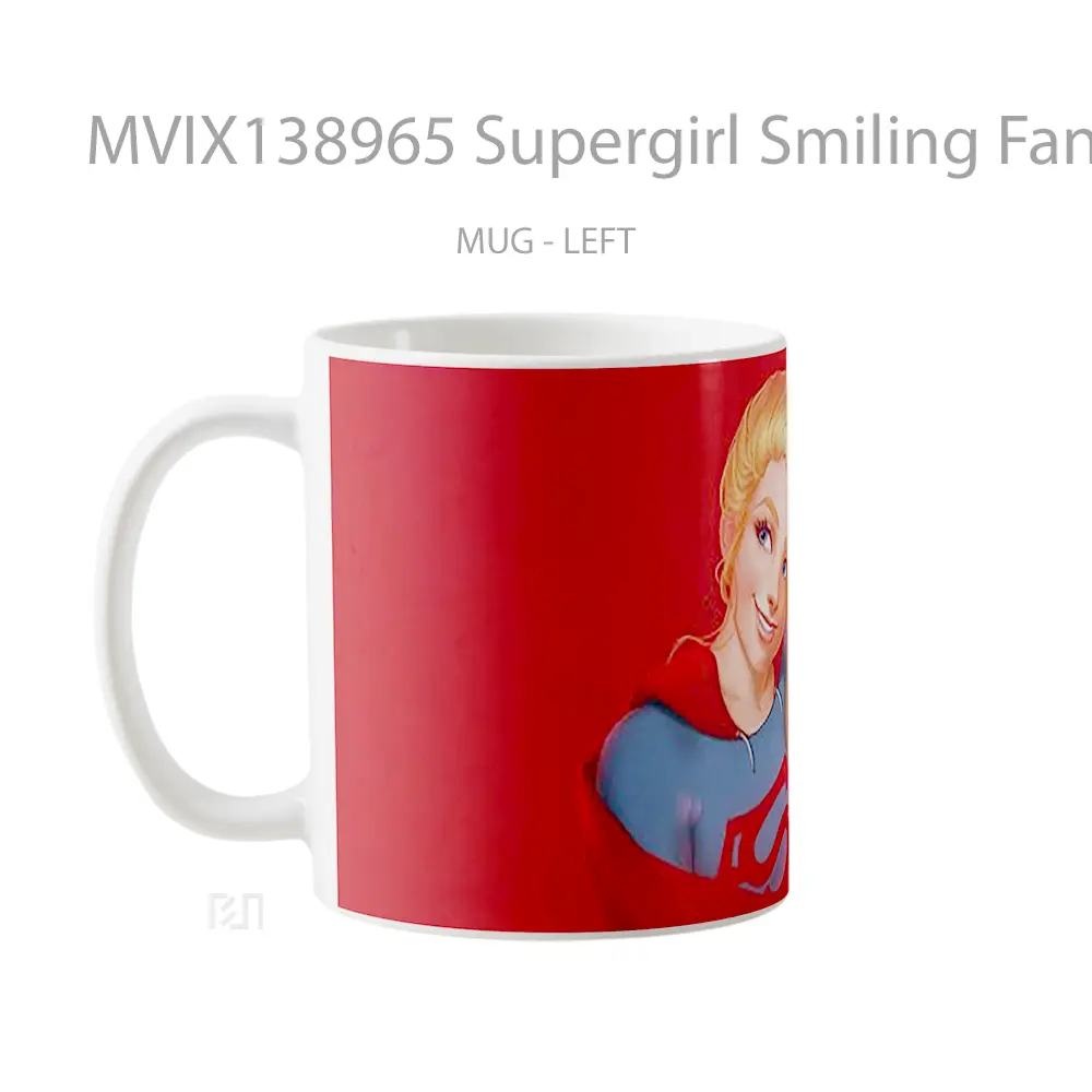 Mug Supergirl Smiling Fanart Gelas Keramik Unik - All-side / Desain