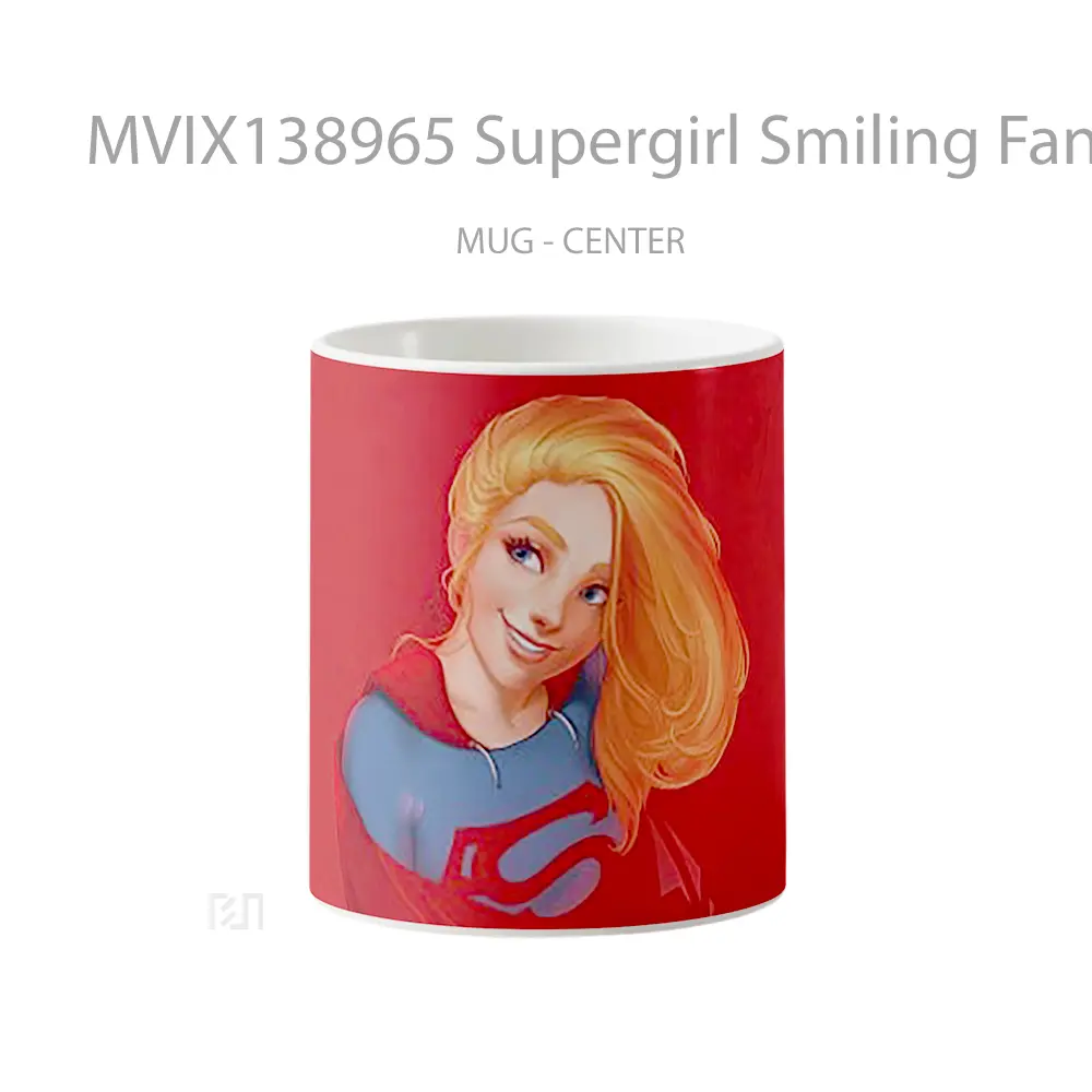 Mug Supergirl Smiling Fanart Gelas Keramik Unik