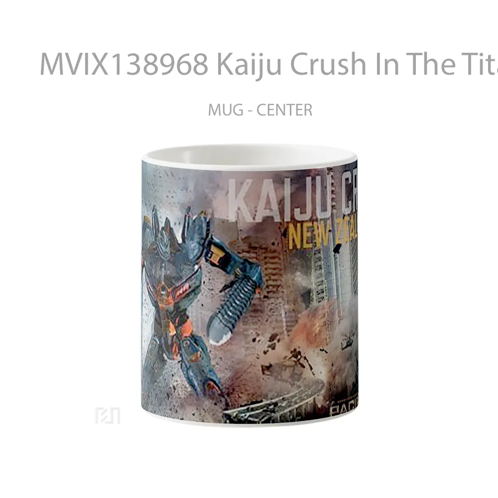 Mug Kaiju Crush In The Titans Of The Pacific Gelas Keramik Unik