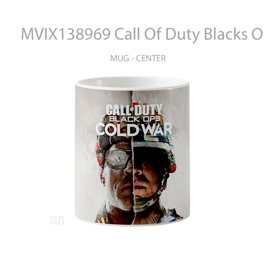 Mug Call Of Duty Blacks Ops Cold War Poster Cangkir Gamer