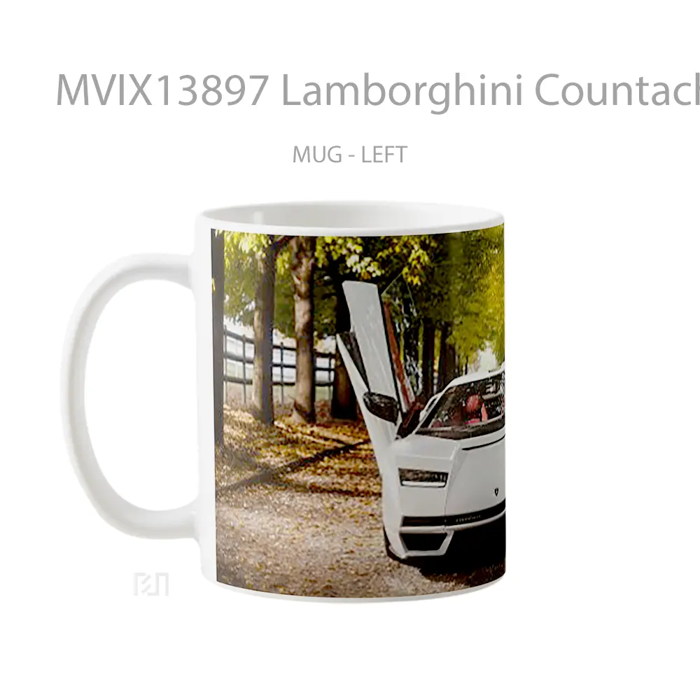 Mug Lamborghini Countach Lpi 800 V1 Cangkir Mobil - All-side / Desain