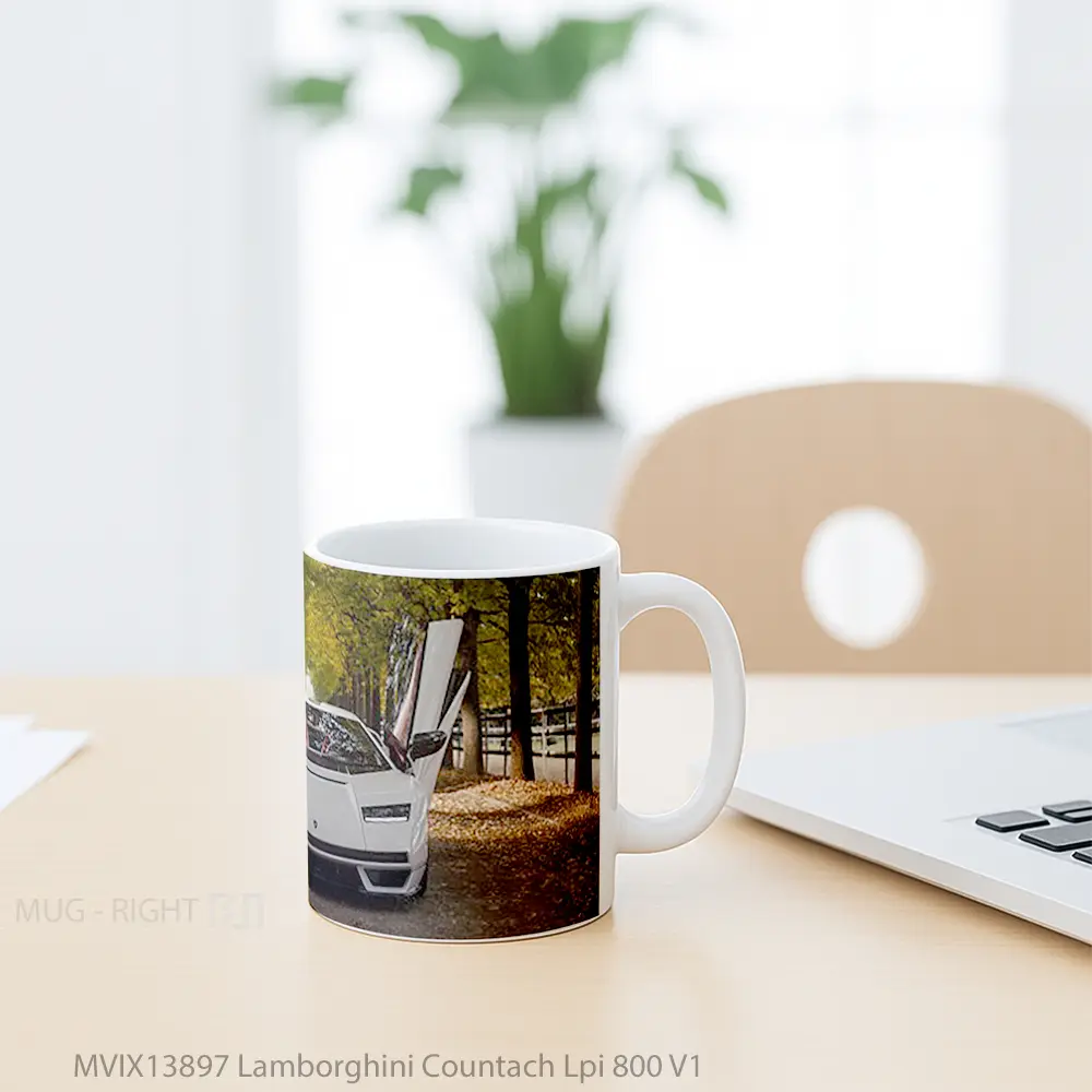 Mug Lamborghini Countach Lpi 800 V1 Cangkir Mobil - All-side / Desain
