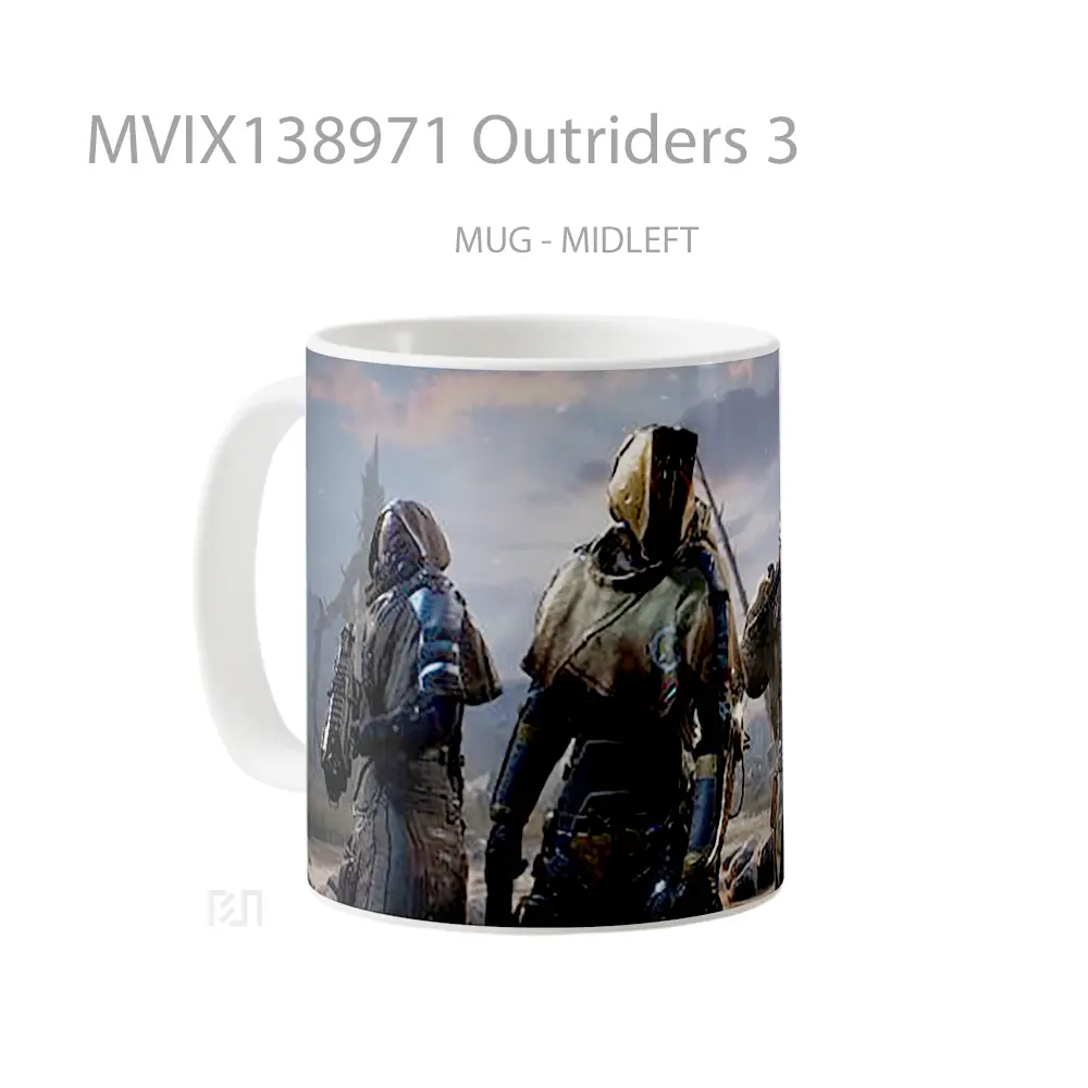 Mug Outriders 3 Gelas Keramik Unik - All-side / Desain