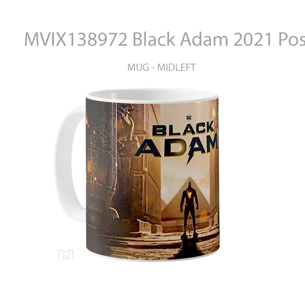 Mug Black Adam 2021 Poster Gelas Keramik Unik - All-side / Desain