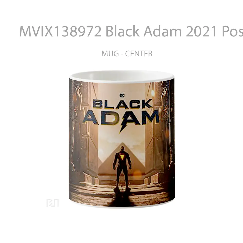 Mug Black Adam 2021 Poster Gelas Keramik Unik