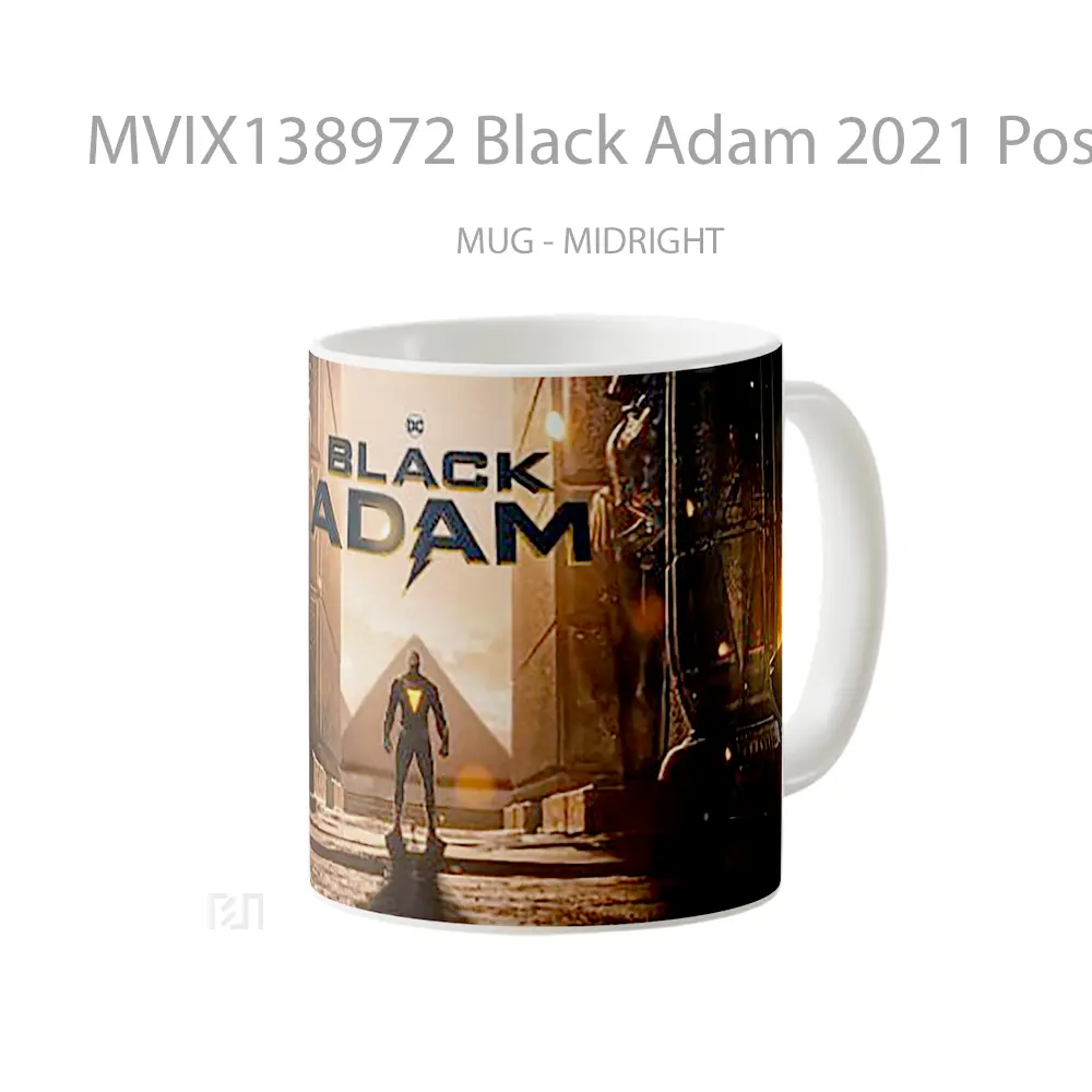 Mug Black Adam 2021 Poster Gelas Keramik Unik - All-side / Desain